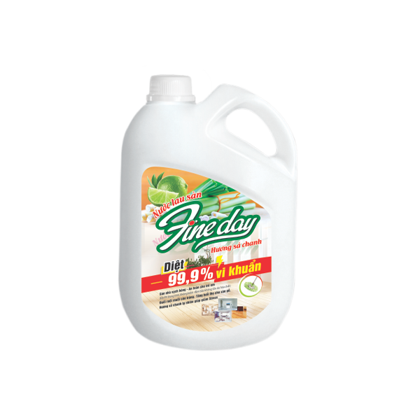 Nước lau sàn Fineday hương sả chanh 3,6 lít