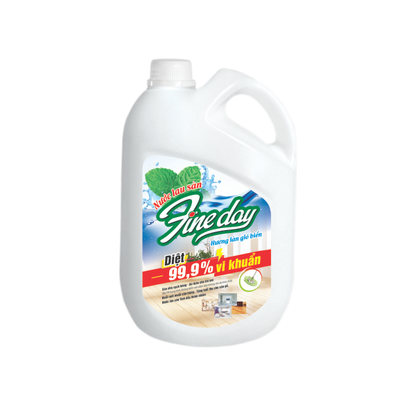 Nước lau sàn fineday hương gió biển 3,6 lít